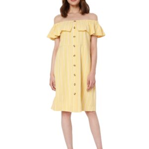 Women's Knee Length Cotton Shift Dress