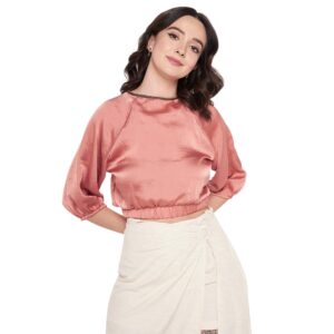Women Solid Blush Top