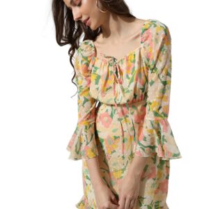 Women's Polyester A-Line Mini Dress
