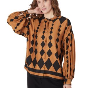 Women's Geometric Regular Fit Shirt