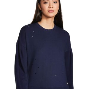 Women's regular fit Top_Peacoat_Medium M